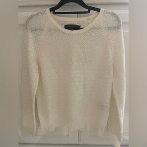 Rag & Bone Cream Textured Sweater